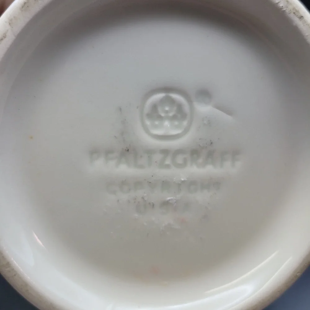 Pfaltzgraff Creamer Pitcher‎ with Blue Green Band
